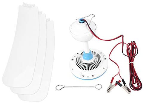 THINCAN Electric fan,3 for 12V Ceiling Fan with 4.5m Cable 36” Hanging Camping Tent Fan for Home Outdoor Bedroom Living Room