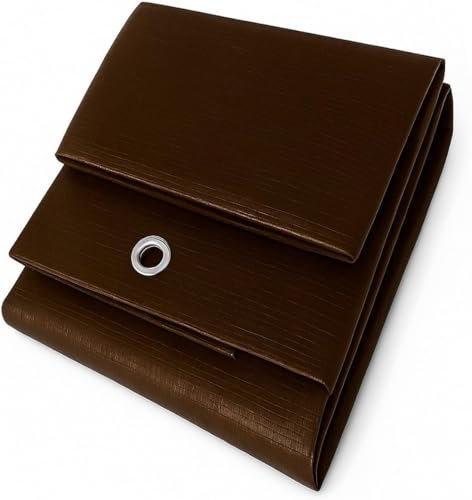 TB Thayba Toldo Reforzado, Lona Multiusos Impermeable con Ojales, Cubierta Protectora para Exterior, Medidas 90gr (Marrón, 2x3)