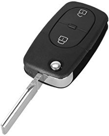 PHONILLICO Autoschlüssel Ersatz Fernbedienung Schlüssel Für Cle Audi A1 A3 A4 A5 A6 A8 Q5 Q7 TT Schlüsselanhänger Flip mit 2 Tasten Klinge