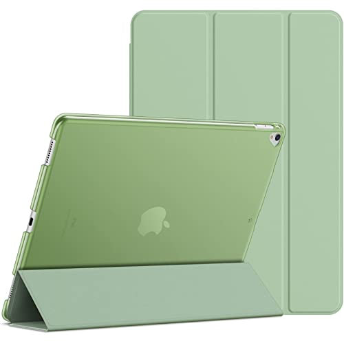 JETech Hülle für iPad Pro 12,9 (1. und 2. Generation, Modell 2015 und 2017), Schutzhülle mit Auto Schlaf/Wachen (Matcha Grün)