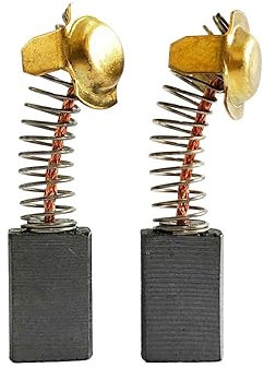 Lot de 2 balais de charbon 7 x 11 x 17/18,5 mm pour perceuse Hitachi DH40SR DH40YB DH42 DMR13 DMT16 DMT16N DMV16 DNT16N H30PV H41MB H41SA H41SC 999043