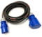 Cinemattag LX 32 Amp 3 Pin 240V IP44 Single Phase Extension Lead - Blue - 6mm² Heavy Duty Industrial H07RN-F Rubber Cable - 32A 1PH HO7 (5 Metre)