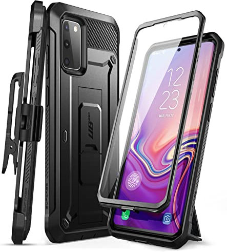 SUPCASE Outdoor Hülle für Samsung Galaxy S20 FE (6.5) 5G Handyhülle Bumper Case 360 Grad Schutzhülle [Unicorn Beetle Pro] mit Displayschutz, Schwarz