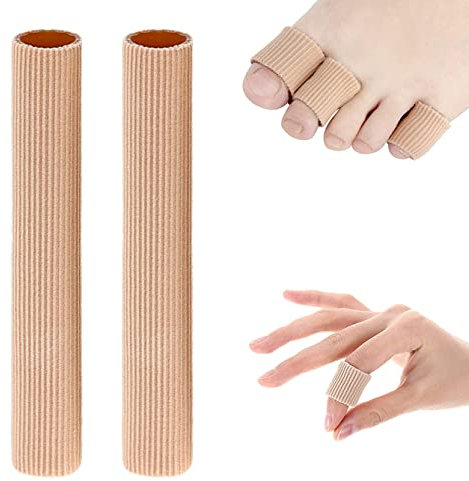 Lot de 2 Protection Orteils en Silicone Découpable, Bandage de Tube de Protection des Doigts en Gel Doux pour Enlever les Cors, Traitement des Oignons, Callosités (Pour Orteils Moyens -15CM)
