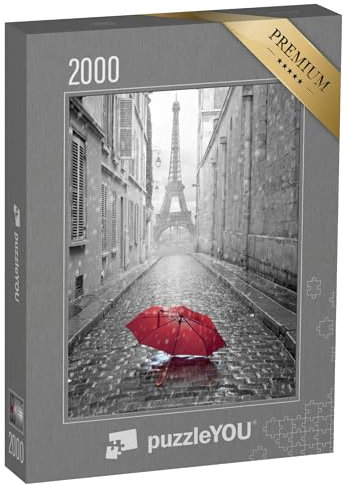 puzzleYOU: Puzzle 2000 Teile „Eiffelturm: Blick von der Straße von Paris“ – aus der Puzzle-Kollektion Paris, Kunst & Fantasy