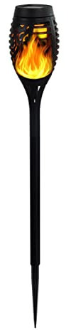 OLYMPIA: lámpara de carga solar LED efecto llama, 51 cm