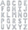 XXL Groß Buchstaben F Ballon Silber Helium Luftballons Riesen Mylar Alphabet Folienballon Jubiläum Babyparty Hochzeit Geburtstag Party Dekoration 100CM(Silber F)