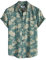 VATPAVE Mens Front Pocket Hawaiian Flower Shirts Casual Short Sleeve Button Down Beach Shirts X-Large LightBlue Brown Floral