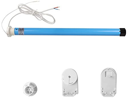 zemismart DIY Smart Jalousien WiFi motorisierte Rollladen, Rohrmotor-Set, Fernbedienung, Echo Voice Tuya App Timer (für 32 mm Röhre, nur Motor)