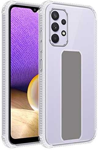 Cadorabo Hülle kompatibel mit Samsung Galaxy A33 5G Schutzhülle TPU Silikon Case Standfunktion Design mit Kameraschutz Slim Kratzfest Weiche Gummi mit Rundumschutz Case Hülle für Galaxy A33 5G in Grau
