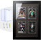 Bivitre Trading Card Display Frame - Wandhalterung Baseball Card Display Case mit UV Schutz Magnet Kartenhalter für 4 Standard Karten, Display für Basketball Fußball Hockey Pokemon MTG Yugioh