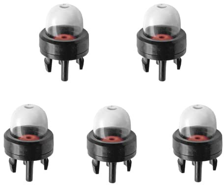 wiiAiloo Primer Bulb General Fuel Pump Replace Snap in Primer Bulb Fit for Various Chainsaw Strimmer Carburettor Spare Parts Pack（5PCS）