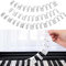 Klavier Noten Sticker, Klavier Keyboard Noten Aufkleber,Piano Lernen Klaviertasten Aufkleber,Klavier aufkleber kinder,Keyboard Noten Aufkleber für 37/49/54/61/88 ! Silikon - schwarz und weiß