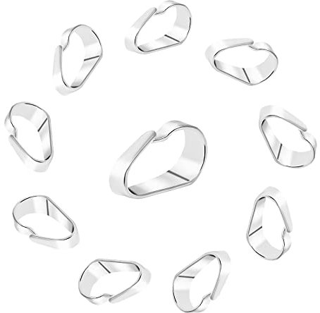 10pcs Pinch Bail, 925 Sterling Silver Material Clasp Connectors Charm Holder for Necklace Snap on Bails Hook Pinch Clip for Pendants Bracelet Assistance Equipment Jewelry Making Supplies (Silver)
