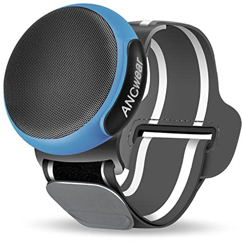 ANCwear Wearable Bluetooth Speaker Wireless,Wrist Watch Speaker with Microphone, White Noise Machine (17 Sounds), Water-Resistant, Portable Speaker for Running,Hiking,Outdoor Sports(Blue)