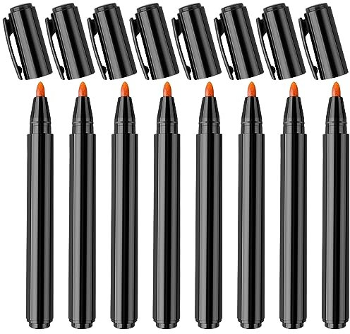 Prasacco 8 Stück Geldscheinprüfstift, Geldprüfstift Geldscheinprüfer Stift Falschgeld Detektor Stifte Geldscheinprüfer Stift Geldprüfstift Falschgeld-Checker Stifte Geld für Erkennung Gefälschter