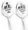 DIKARIYA Mr und Mrs Löffel, Kaffeelöffel mit Gravur Mr Right Mrs Always Right, Hochzeitsgeschenke für Brautpaar, Kleines Geschenke zur Verlobung Hochzeitstag Geschenke für Frauen Männer Paare Pärchen