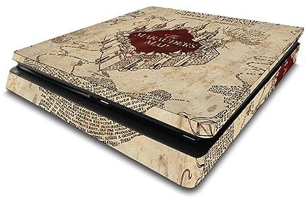 Head Case Designs Officially Licensed Harry Potter The Marauder's Map Graphics Vinyl Sticker Gaming Skin Decal Cover Compatible With Sony PlayStation 4 PS4 Slim Console