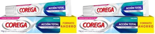 Corega Crema Fijadora Para Prótesis Dentales, 70 g (Paquete de 2)