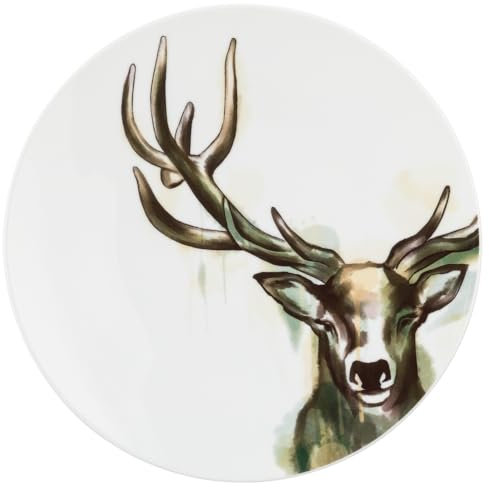 Life Speiseteller rund 28 cm Nature Hirsch