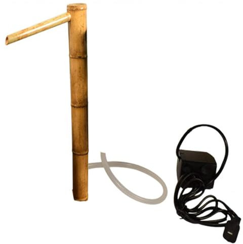 Fontana D'acqua In Bambù Con Pompa, Kit Per Laghetto Da Giardino Giapponese, Fontana Zen Da Esterno In Bambù Per Patio, Laghetto Da Giardino Interno/Esterno 50cm