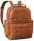 ROYALZ 'New Orleans' Leder Rucksack für Herren und Damen Echtleder Mittel-Groß - als 13-14 Zoll Laptoprucksack Lederrucksack für Business Schule Uni Freizeit, Farbe:Texas Braun