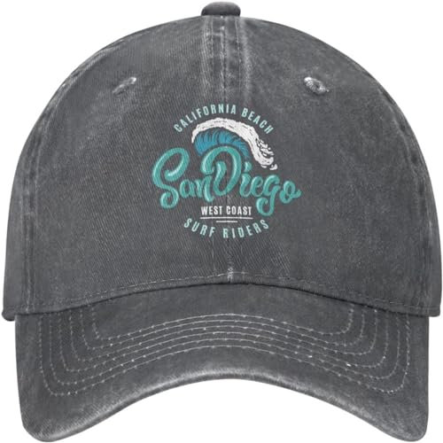 Baseballkappe Unisex und modische Herrenmütze California Sport Cap für Frauen Baseball Mütze Atmungsaktive San Diego California Fashion Cap Sport Outdoor-Geschenke