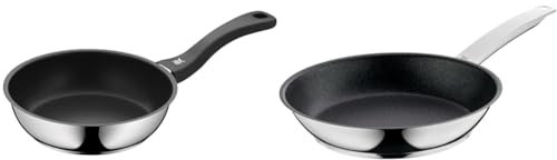 WMF Devil - Sartén Ø20 cm con Revestimiento Antiadherente, Acero Inoxidable Pulido Para Todo Tipo de Cocinas, Sin PFOA & Permadur Advance -Sartén Antiadherente 24 cm, Acero Inoxidable Cromargan
