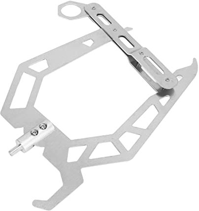 Ejoyous Bootshaken Einfädler, U-Typ Festmacher Haken mit Teleskopstange, für Schiffe Yachten Kajaks Docking-Lanyards, Silber, Edelstahl, Aluminiumlegierung