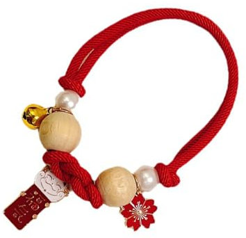 Antifloh-Zeckenhalsband, Leichtes, Langlebiges, Sicheres Flohlauskontrollhalsband für Katzen und Hunde (Rot S)