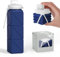Popdigito Tragbare faltbare Wasserflasche, BPA-frei, lebensmittelechtes Silikon, wiederverwendbare Wasserflasche für Outdoor, Reisen, Wandern, Sport, kompakt, leicht, einfach zu tragen, auslaufsichere