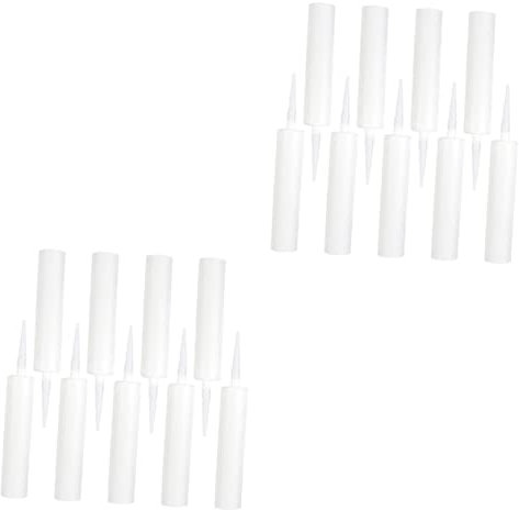 KONTONTY 18 Stk leerer Schlauch befüllbare Dichtmitteltuben Dichtungsretter shot filler caulkmate klebefliesen trillerpfeife leere Dichtmitteltuben Latex-Dichtungsschläuche Plastik