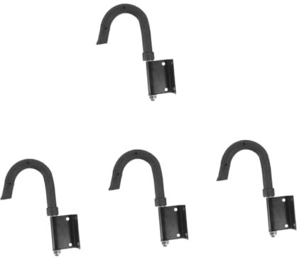 KONTONTY 4pcs Extension Ladder Hook Metal Roof Hook Antifall Feature Wall Mountable
