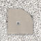 Piatto Doccia 90x90 cm Semicircolare Line Extra Slim Grigio In Resina Sintetica e Polvere Di Marmo Con Piletta In Omaggio