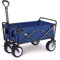 Bollerwagen Handwagen, Tragbarer, Zusammenklappbarer Gartenwagen Mit 4 Rädern, Robuster Einkaufswagen Für Outdoor-Camping, Strand Gartenwagen Strandwagen(Blue)