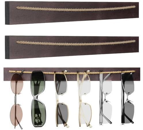 Sonnenbrillen-Präsentationsständer | Brillenständer mit großer Kapazität | Brillenständer aus | Sonnenbrillen-Aufbewahrungsregal, 40,6 x 3,8 cm, für optische Geschäfte, Einkaufszentren, Häuser