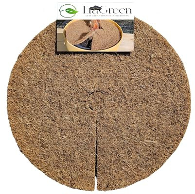 EraGreen® Kokosscheibe Ø 37cm - 2 Stück - aus 100% Kokosfasern - Kokosmatte Pflanzen Winterschutz - Frostschutz für Topf- und Kübelpflanzen - Überwinterung Pflanzen - Pflanzen Kälteschutz- Naggermatte