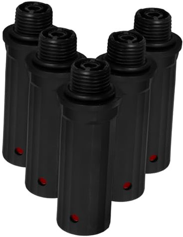 TOBBOMEY 5pcs Air Compressor Breathing Nozzle Air Compressors Air Compressor Oil Breather Assembly Air Pressure Regulator Air Compressor Oil Cap Air Compressor Oil Suction Rod Black Abs