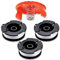 1 Capuchons de bobine+3 Bobine+1 ressort,Compatible avec Black & Decker Grass Trimmer Remplacez AF-100 ST5530-GB GLC3630L20-GB STC1820PC-GB BESTA530-GB BESTA525-GB