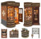 Magic Book Nook Kit mit Remote Wand, 3D Holzpuzzle, Puppenhaus Miniatur Bücherecke Kit Kreative Bücherend Bücherregal Dekor für Erwachsene Teens-Wand Shop