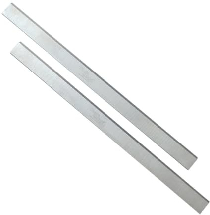 OMNIVOR - 2 X Fers de Rechange pour Raboteuse ou Dégauchisseuse | Lames de Rabot Réaffutables | 310 x 20 x 2.5 mm | Outil de Travail du Bois Dur ou Bois Tendre | Acier HSS