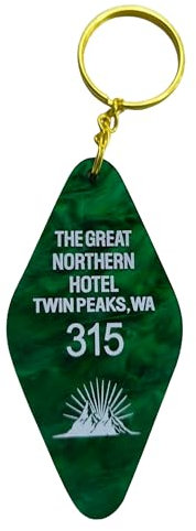 ASVP Shop The Great Northern Hotel Room 315 Twin Peaks inspirierter Schlüsselanhänger, Grün, Standard