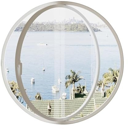 Ventanas Batientes Ventanas Redondas De Vidrio, Ventanas Pivotantes De 360°, Ventanas Empotradas Para Cobertizos, Ventanas Abatibles Ventiladas Para La Decoración Del Hogar, Ventanas Con Vista Al Átic
