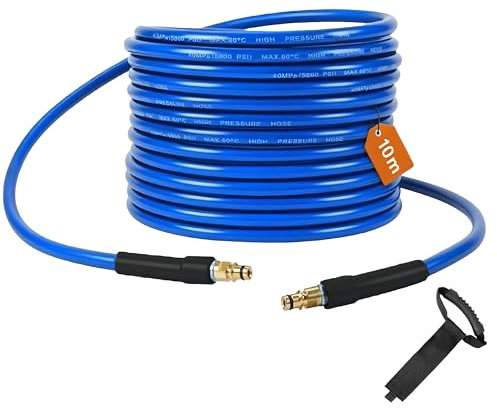 10m Blau Hochdruckschlauch für Kärcher K2-K7 Hochdruckreiniger Schlauch mit Quick-Connect Anschluss Hochdruckreiniger Schlauch Zubehör Hochdruckreiniger Verlängerungsschlauch Ersatzteile ﻿