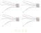 Alomejor 4PCS Aluminum Alloy Metal Motor Wire Terminal, Quadcopter Replacement Parts with Gears for Drone