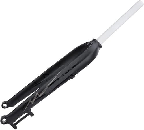 DECAKE Forcella Rigida per Bici da Corsa MTB Forcella in Lega di Alluminio 26/27,5/29 Perno Passante 100mm1-1/8 28,6mm Tubo Dritto Senza Filettatura Freno a Disco Forcella Anteriore per