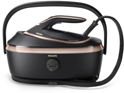 Philips PerfectCare PSG8300/80 - Ferro da stiro a vapore della serie 8000, 215 g di vapore continuo, 750 g di colpo di vapore, facile da trasportare, OptimalTEMP, SteamGlide Elite, 1,4 l, Easy De-Calc