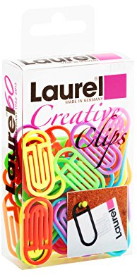 Laurel 1375-97 Bogen King Klip 25/30 mm aus Polystyrol, Leuchtfarben sortiert