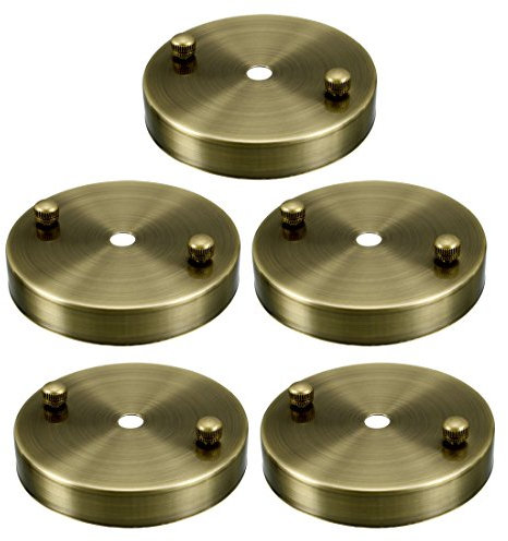 sourcing map 5 STK Deckenleuchte Platte Basis Chassis Disc Anhänger Zubehör m Schraube Bronze de