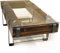CHYRKA® Couchtisch Wohnzimmertisch LEMBERG Loft Vintage Bar Industrie Design Handmade Holz Glas Metall (110x60 cm H=40 cm)